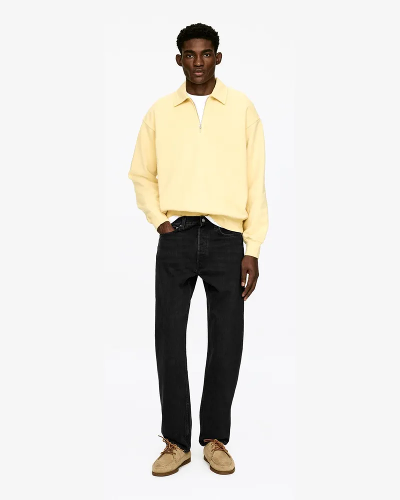 Arket CLIFF Regular Straight Jeans -Schwarz Schwarz