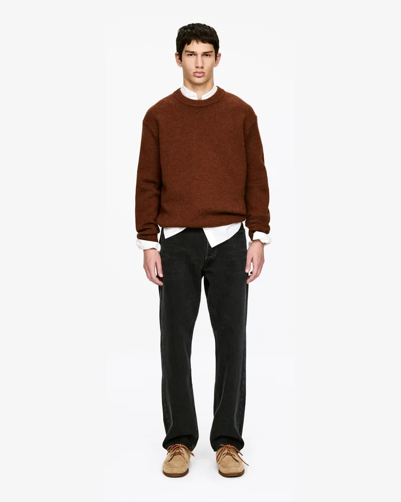 Arket CLIFF Regular Straight Jeans -Schwarz Schwarz