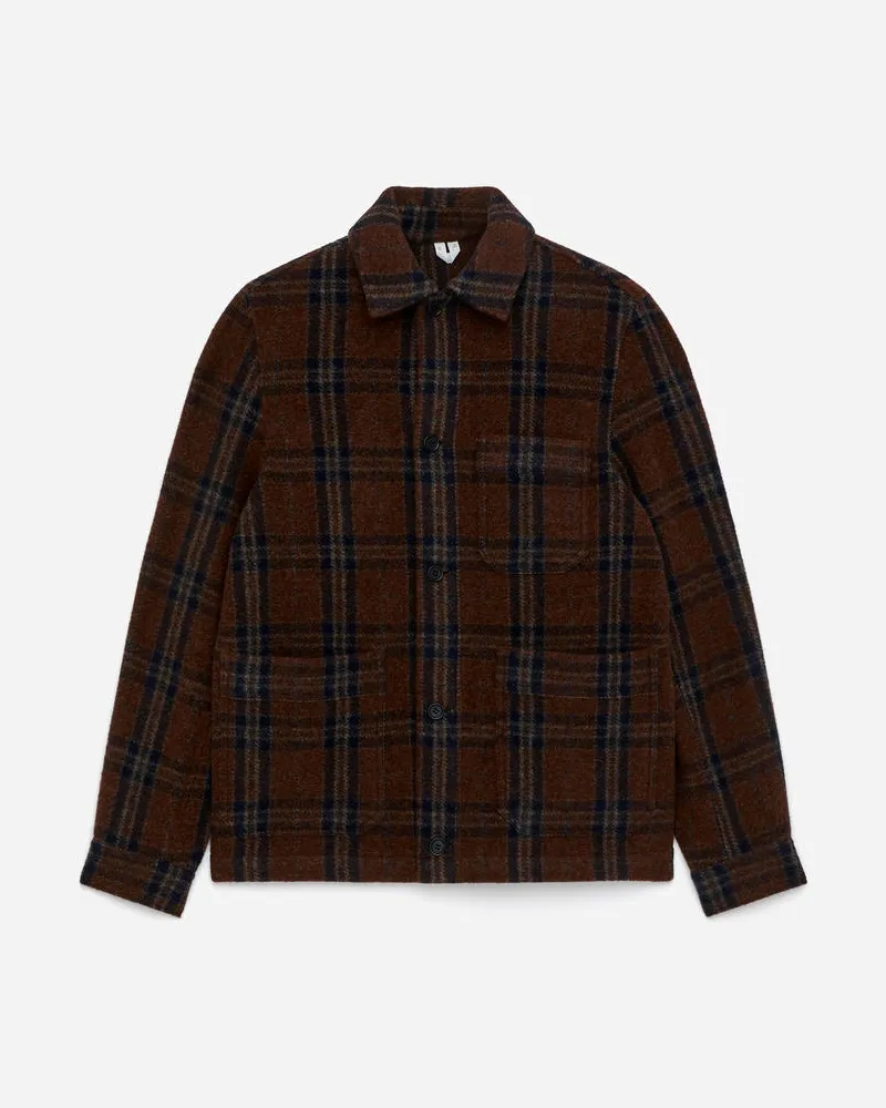 Arket Overshirt Aus Wollmischung -Braun Braun
