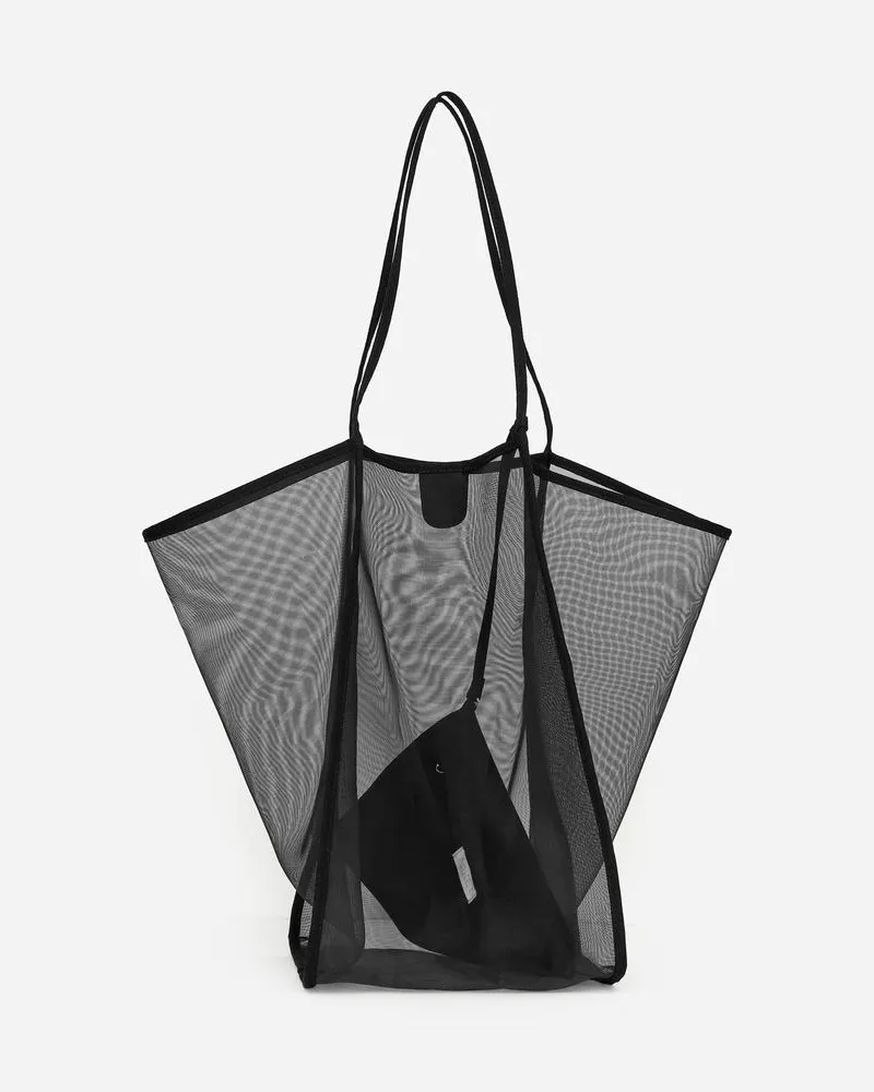 Arket Mesh-Tragetasche - Schwarz Schwarz