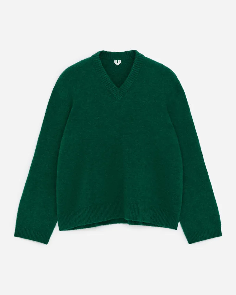 Arket Lockerer Pullover Aus Alpakawollmischung -Grün Grün