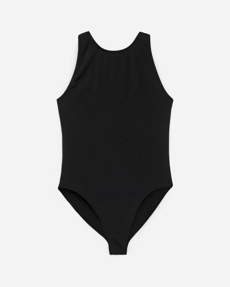 Arket Badeanzug Mit Racerback -Schwarz Schwarz