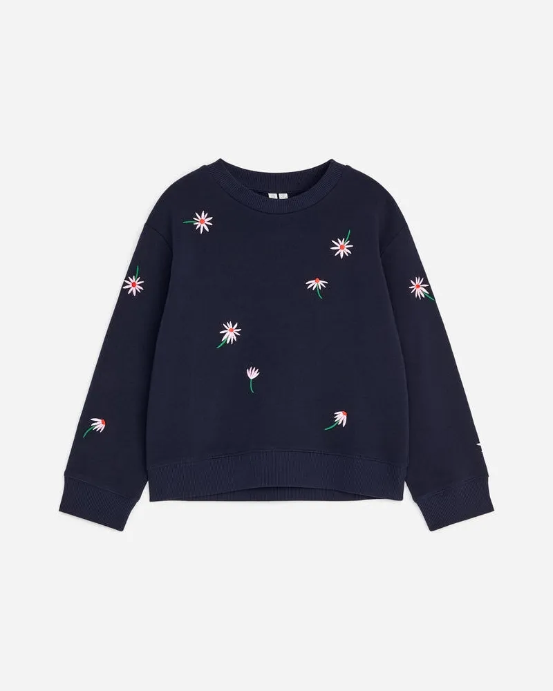 Arket Sweatshirt Mit Stickerei -Blau Blau