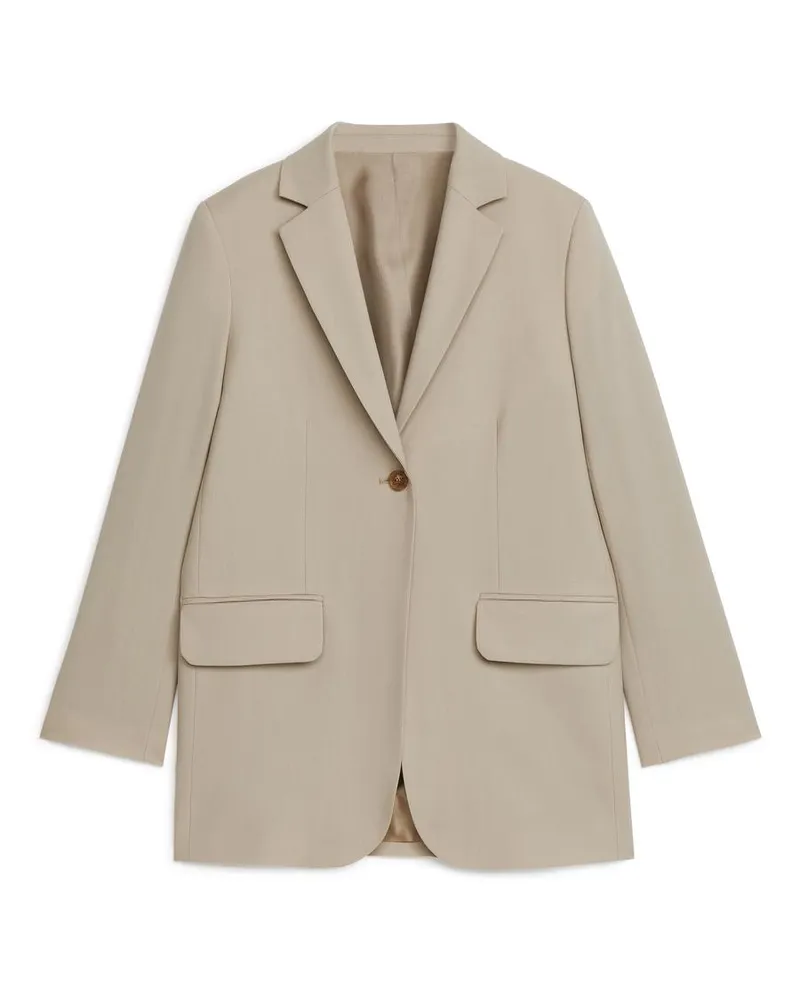 Arket Panama-Wollblazer - Beige Beige