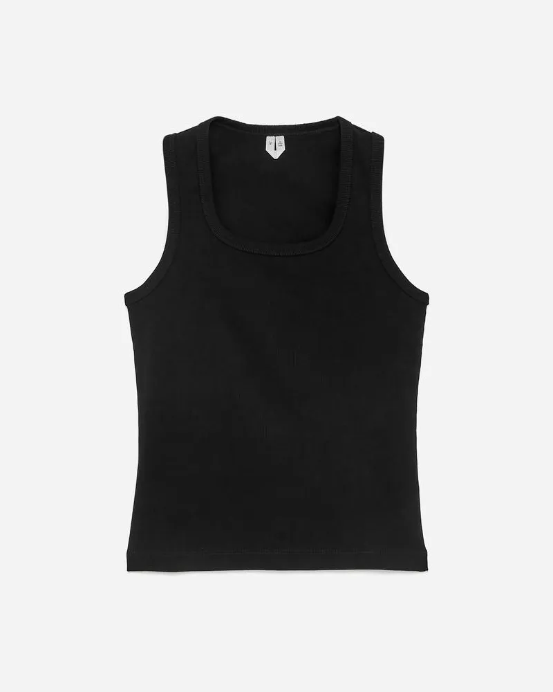 Arket Geripptes Tanktop - Schwarz Schwarz