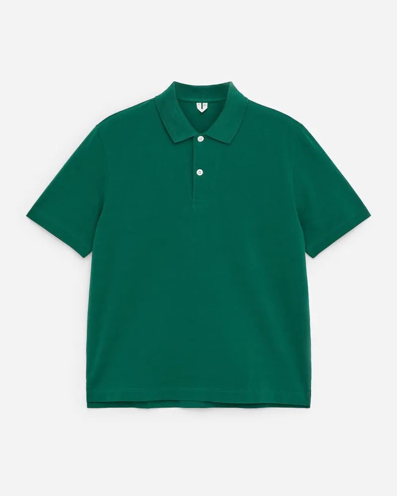 Arket Pikee-Poloshirt -Grün Grün