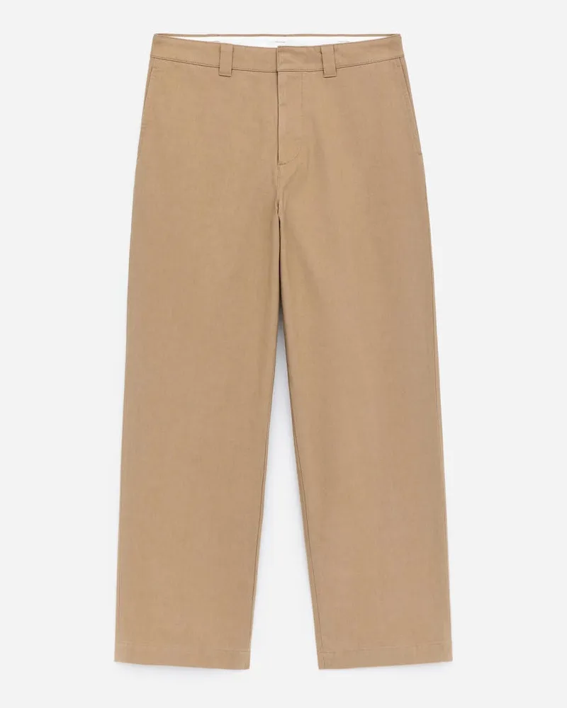 Arket Weite Chinohose Aus Baumwolle -Beige Beige