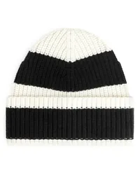 Arket Klobige Woll-Beanie Schwarz