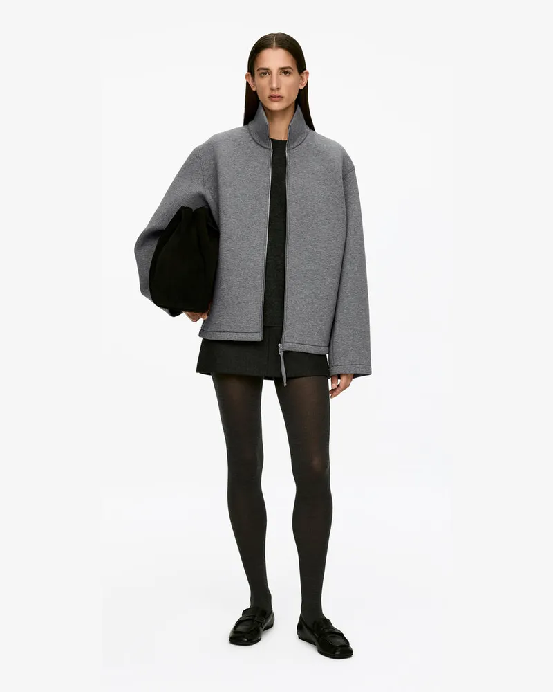 Arket Neoprenjacke -Grau Grau