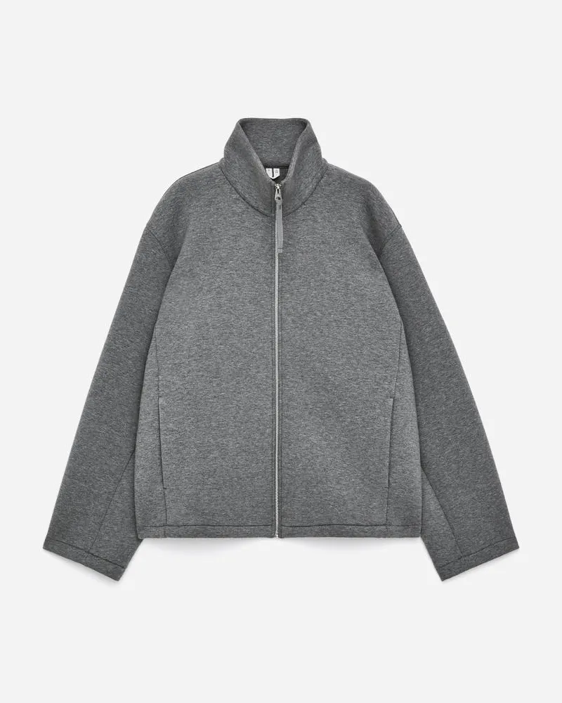 Arket Neoprenjacke -Grau Grau