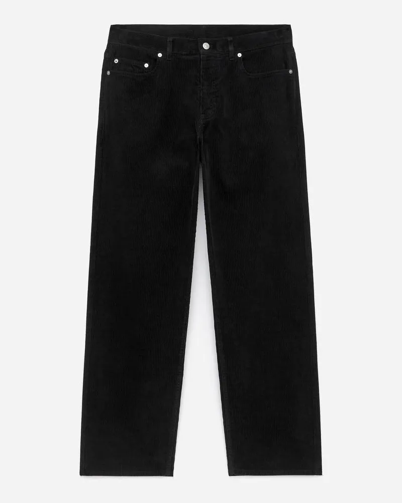 Arket Cordhose LOOSE -Schwarz Schwarz