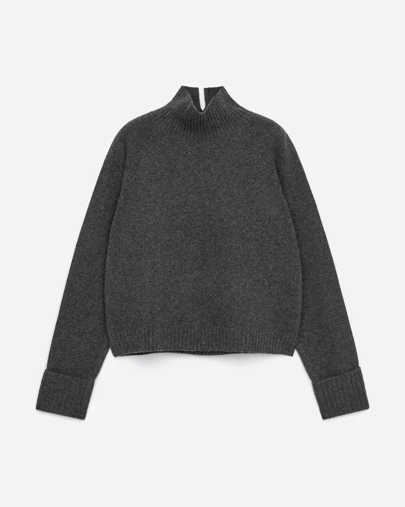 Arket Wollpullover Mit Rollkragen -Grau Grau
