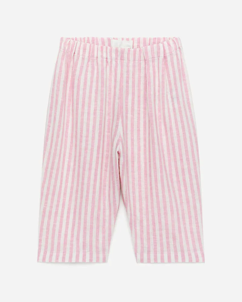 Arket Hose Aus Leinen Und Baumwolle -Rosa Rosa