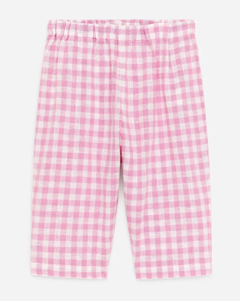 Arket Hose Aus Leinen Und Baumwolle -Rosa Rosa