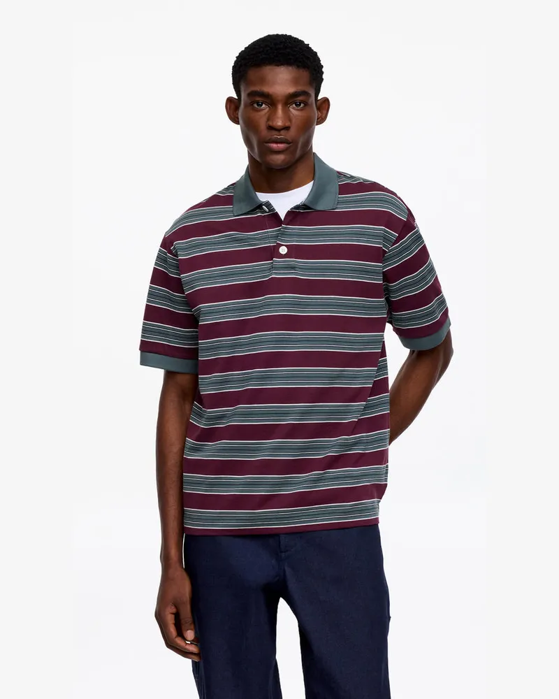 Arket Kurzärmliges Poloshirt -Rot Rot