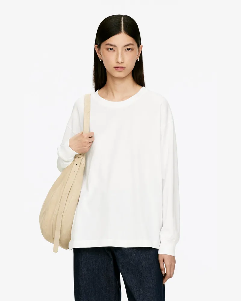 Arket Langarmshirt -Weiß Weiß