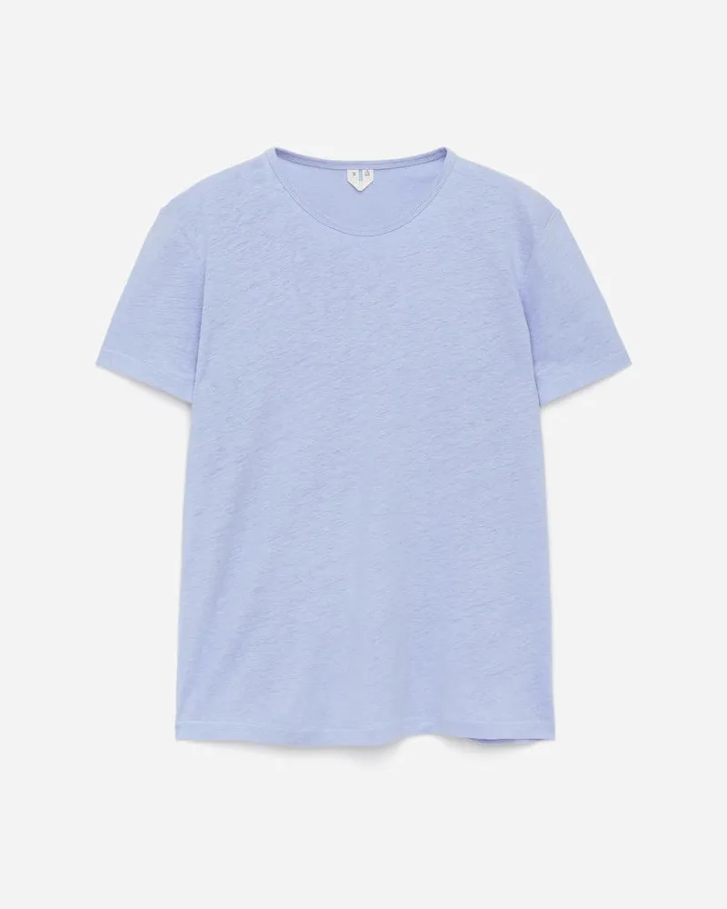 Arket T-Shirt Aus Leinenmischung -Blau Blau