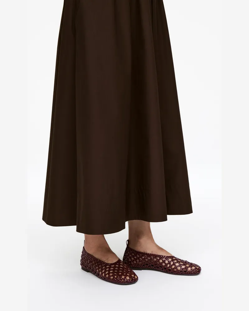 Arket Ballerina Aus Geflochtenem Lackleder -Rot Rot