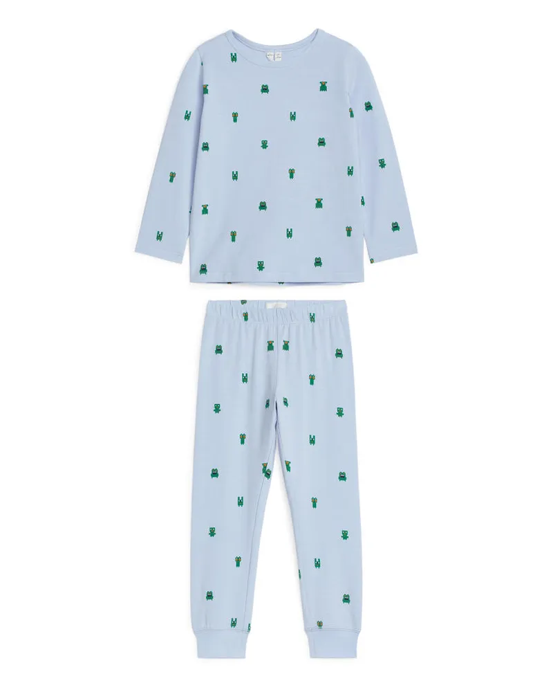 Arket Jersey-Pyjama - Blau Hellblau