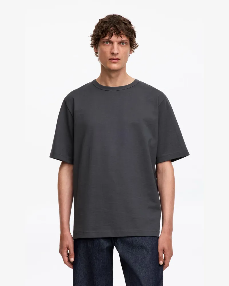 Arket Oversize-T-Shirt 270 GSM -Grau Grau