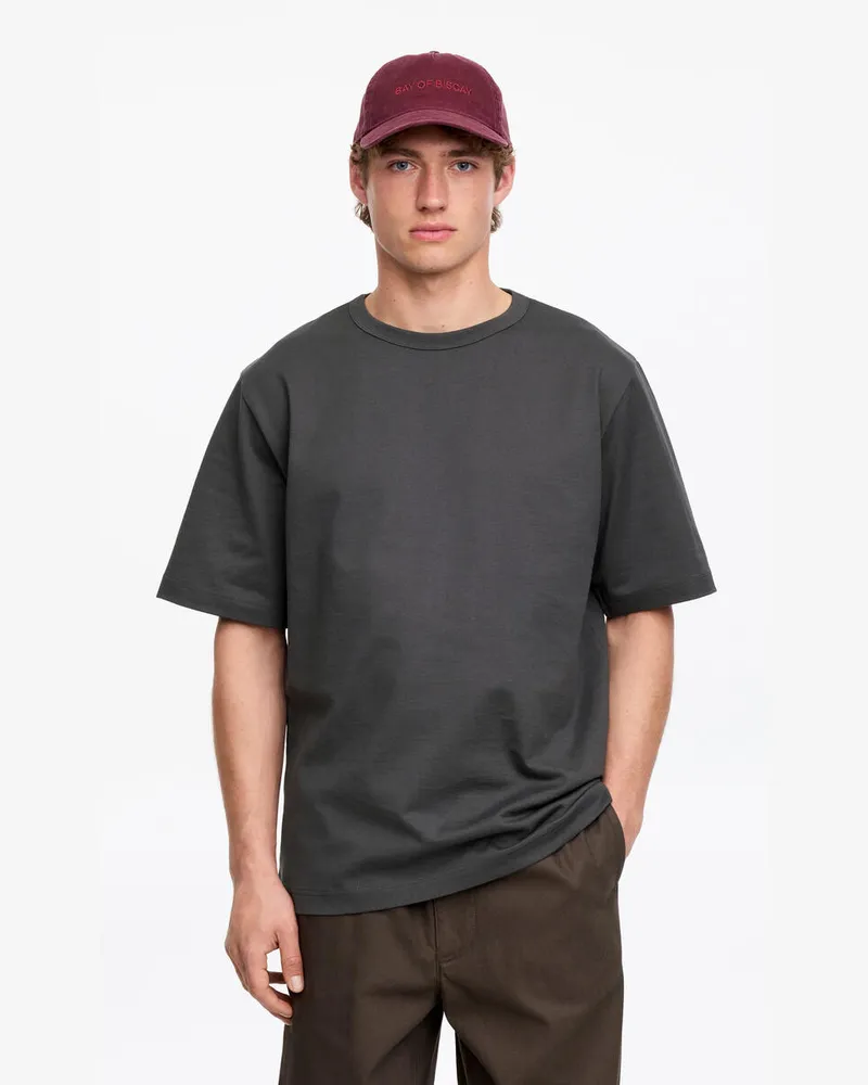 Arket Oversize-T-Shirt 270 GSM -Grau Grau