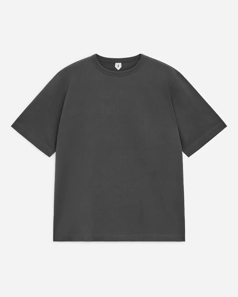 Arket Oversize-T-Shirt 270 GSM -Grau Grau