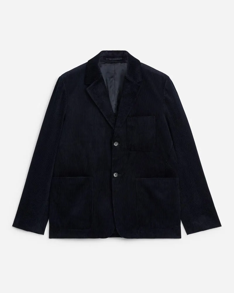 Arket Blazer Aus Cord - Blau Dunkelblau