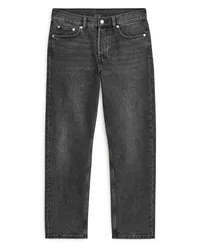 Arket Park Cropped Regular Straight Jeans Gewaschen