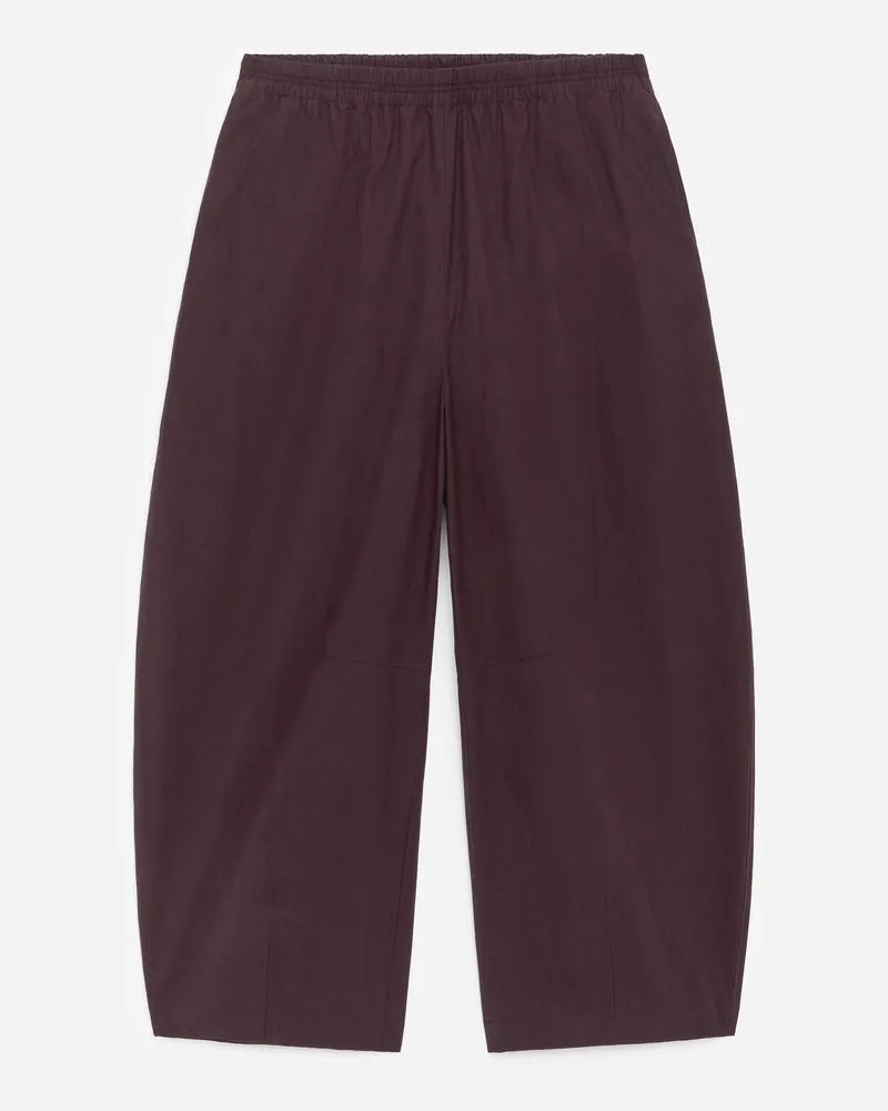 Arket Baumwollhose Mit Barrel Leg -Braun Braun