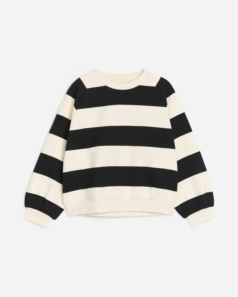 Arket Legeres Sweatshirt - Schwarz|Mehrfarbig|Weiß Schwarz