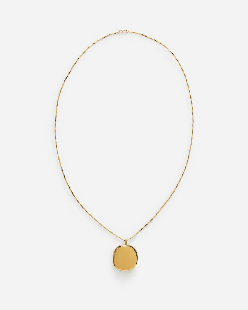 Arket Vergoldete Halskette Mit Medaillon -Goldfarben Goldfarben