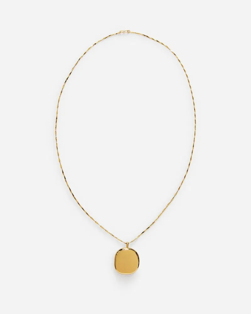 Arket Vergoldete Halskette Mit Medaillon -Goldfarben Goldfarben