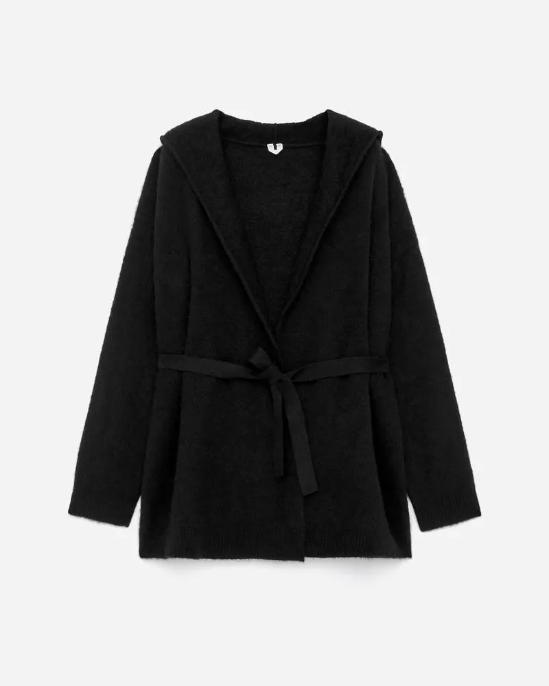 Arket Strickjacke Aus Einer Alpaka-Wollmischung -Schwarz Schwarz