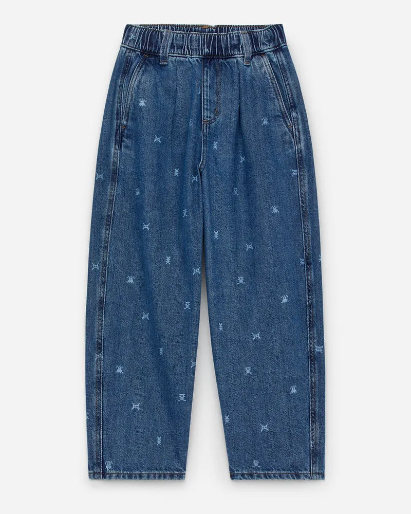 Arket Lockere Denimhose - Blau Blau