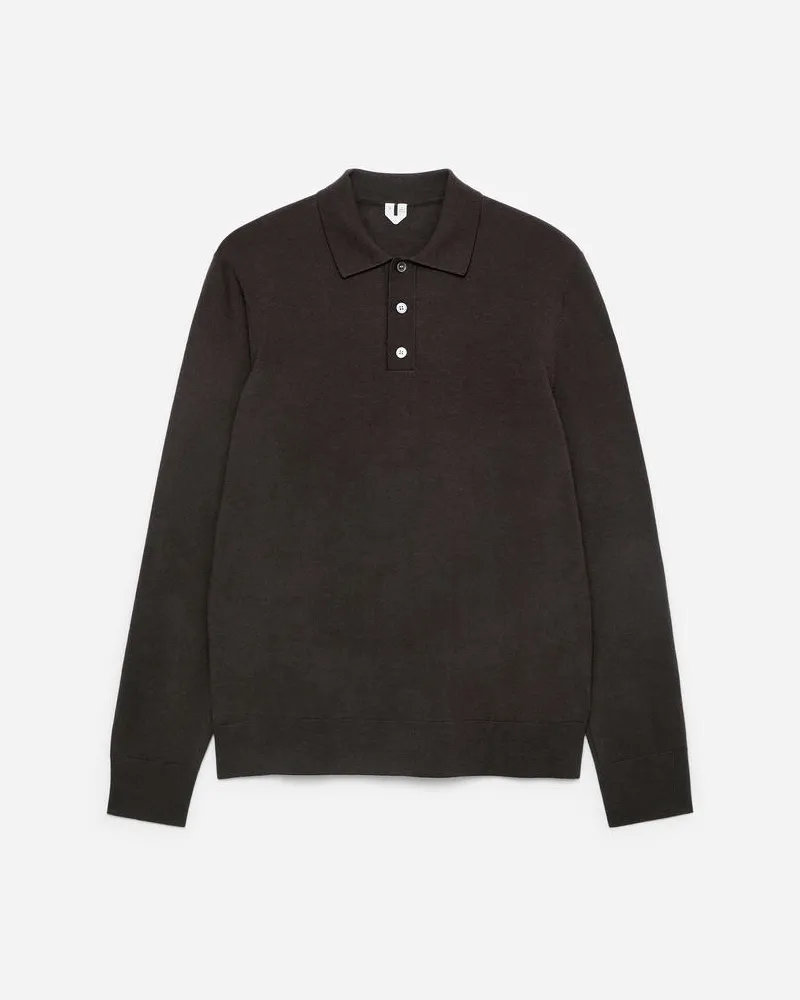 Arket Polopullover Aus Merinowolle -Braun Braun