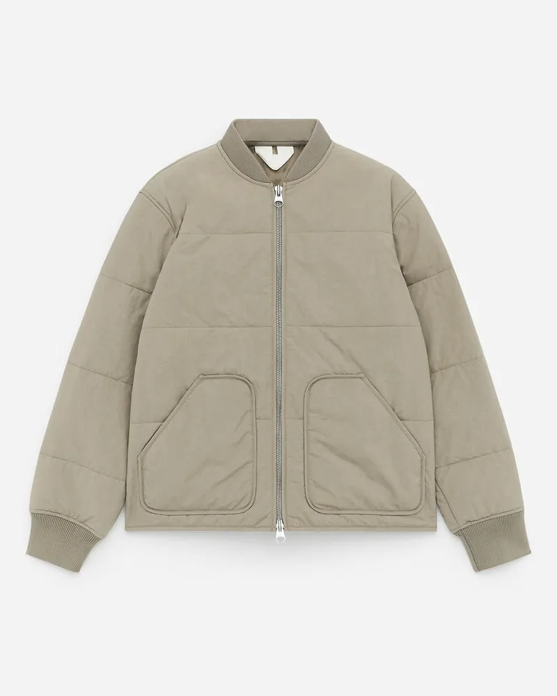 Arket Gesteppte Übergangsjacke - Beige Helles
