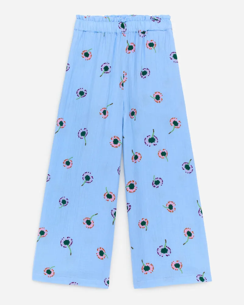 Arket Lockere Hose Aus Baumwollmusselin -Blau Blau