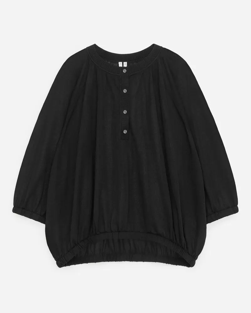 Arket Durchsichtiges Strickoberteil -Schwarz Schwarz