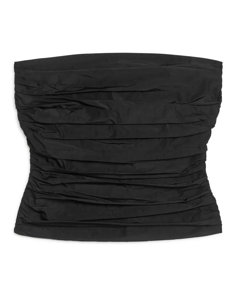 Arket Taftbustier - Schwarz Schwarz