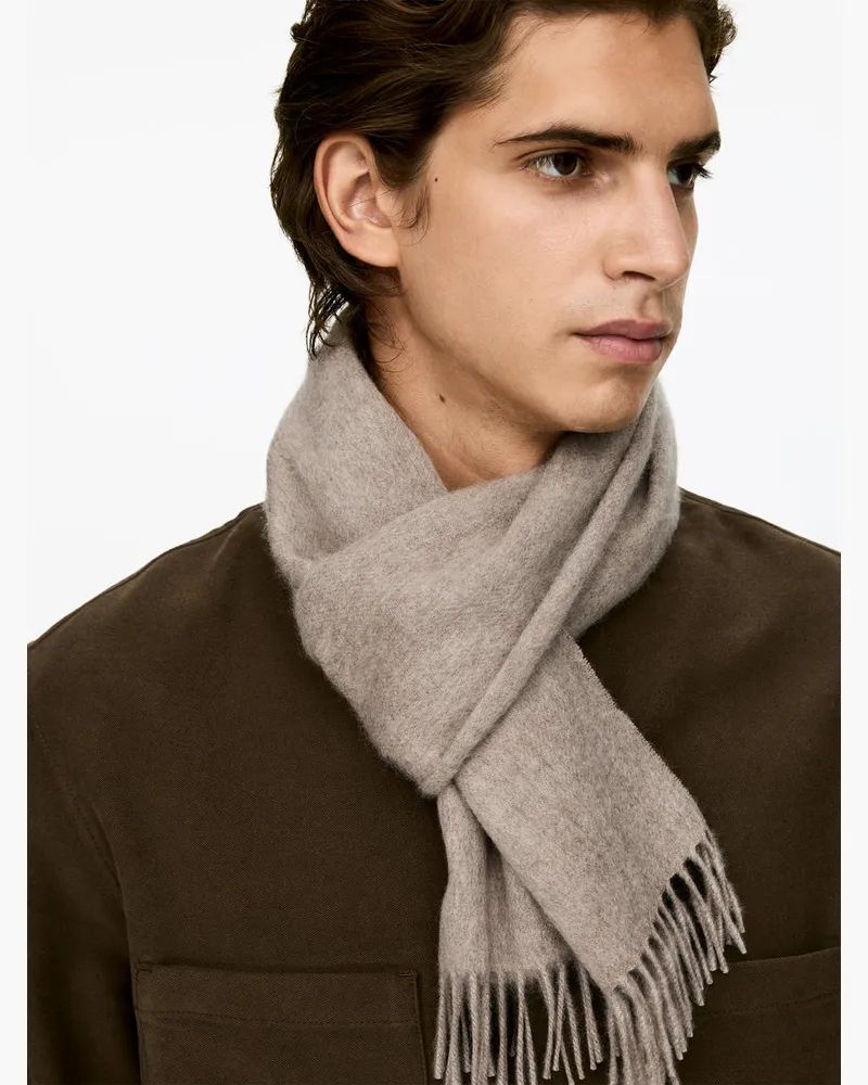 Arket Schal Aus Kaschmir -Beige Beige