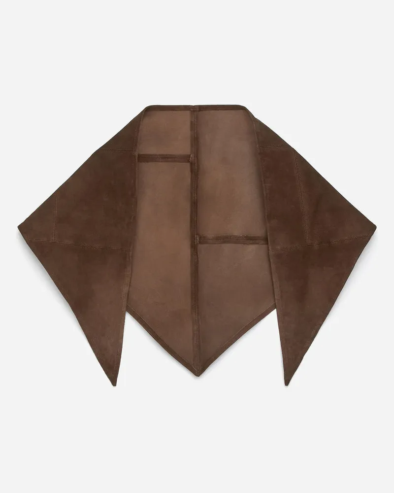 Arket Veloursledertuch -Braun Braun