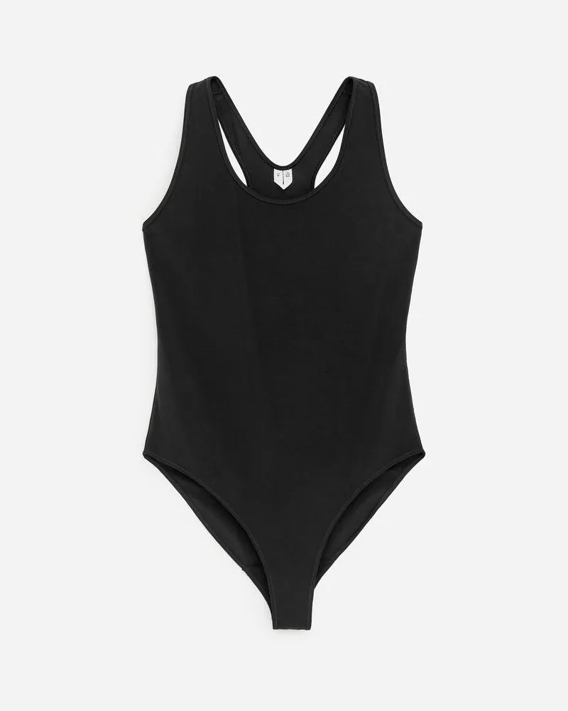 Arket Body Mit Racerback -Schwarz Schwarz