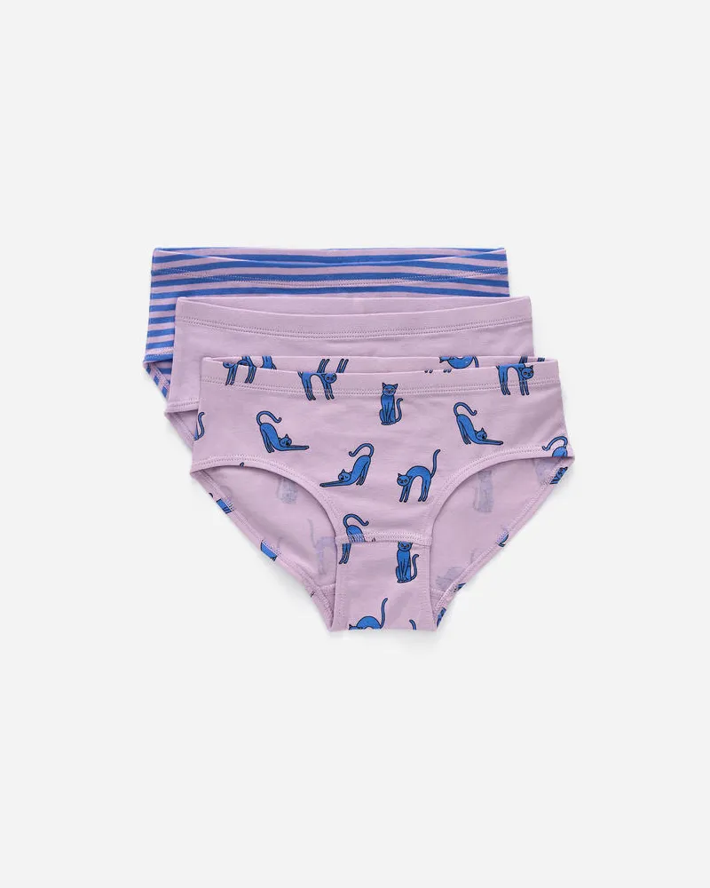 Arket Slips Aus Baumwolljersey 3er-Set -Blau Blau