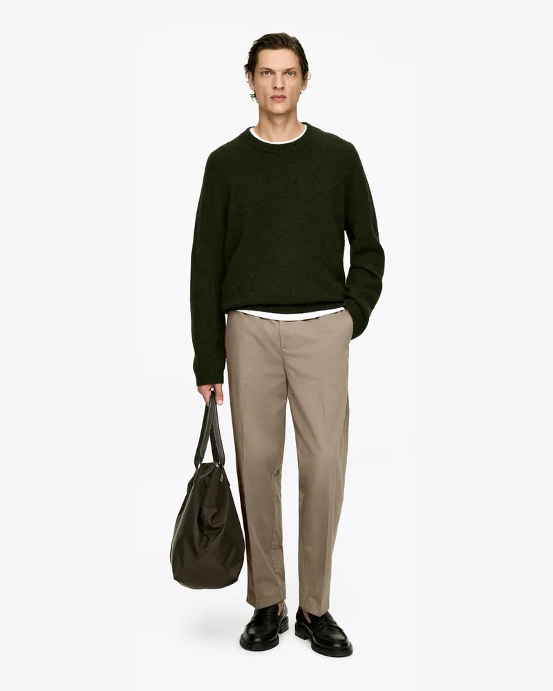 Arket Weite Hose Aus Baumwolle -Beige Beige