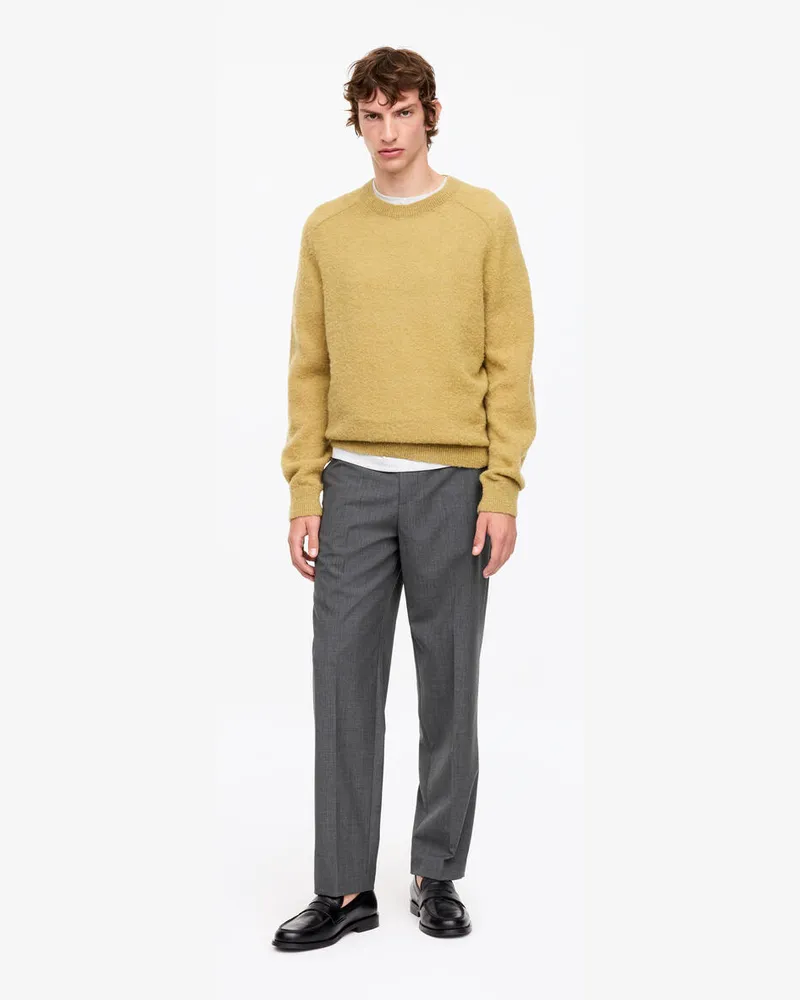 Arket Lockere Leichte Wollhose -Grau Grau