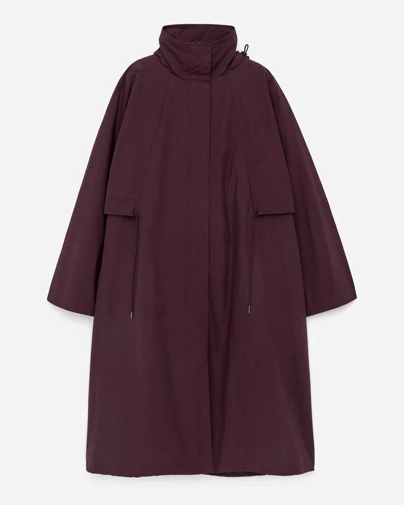 Arket Parka Mit Sturmleiste - Lila Weinrot