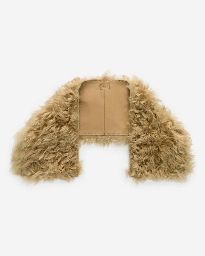 Arket Shearling-Kragen -Beige Beige