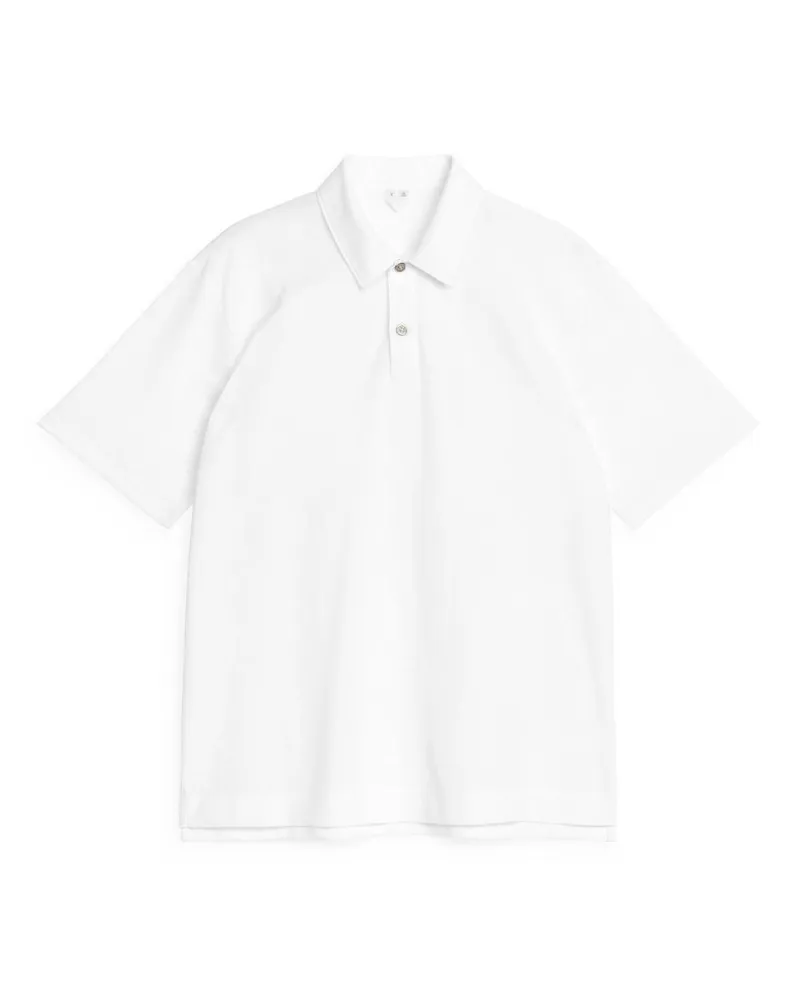 Arket Pikee-Poloshirt - Weiß Weiß