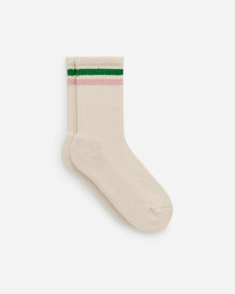 Arket Sportliche Baumwollsocken - Beige|Grün|Rosa|Mehrfarbig Beige