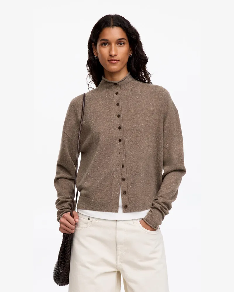 Arket Strickjacke Aus Merinowolle -Braun Braun
